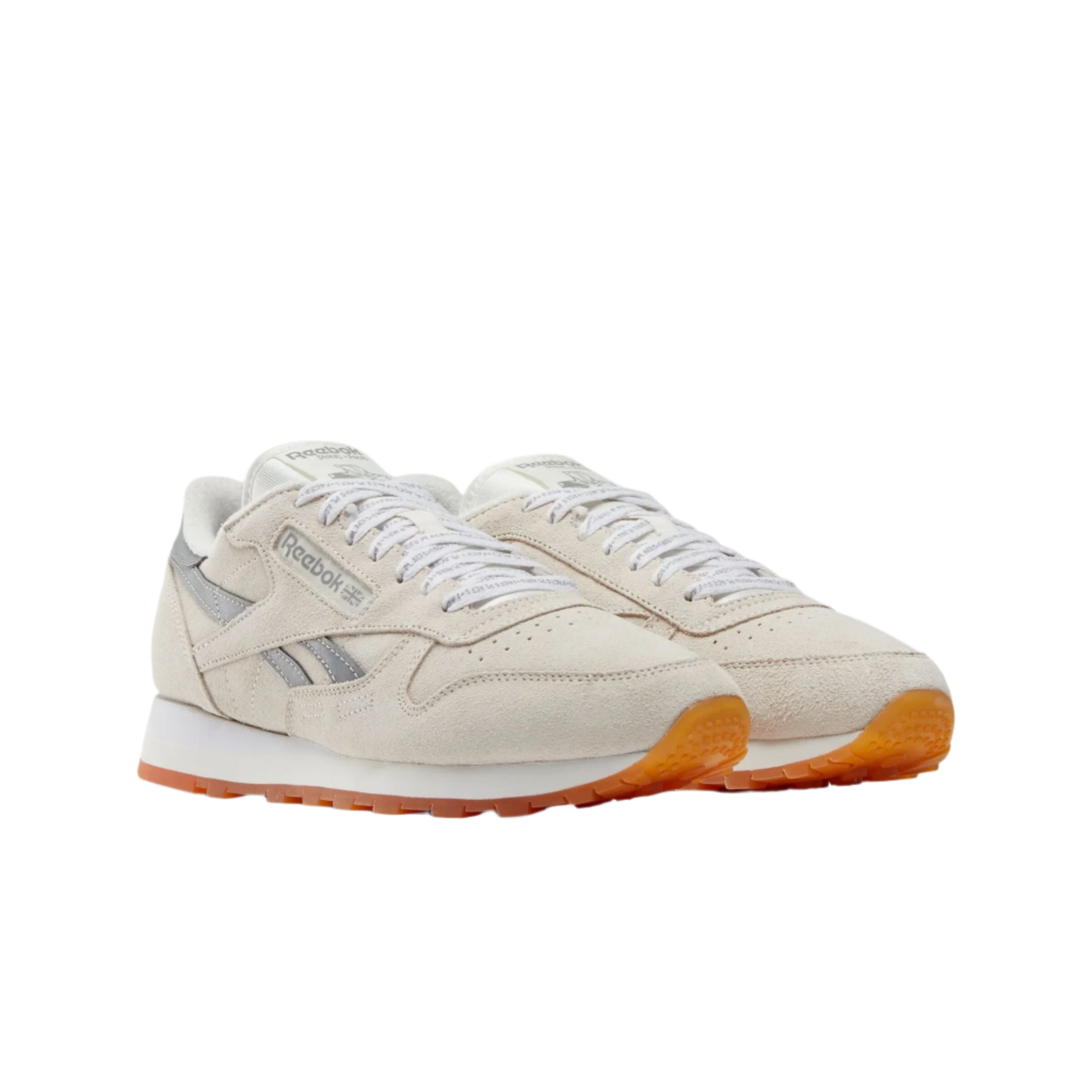 REEBOK x P F CLASSIC LEATHER TRAINERS CHALK PLACES FACES