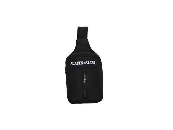 SHOULDER POUCH BAG BLACK PLACES FACES