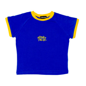 BABY TEE - BLUE/ YELLOW